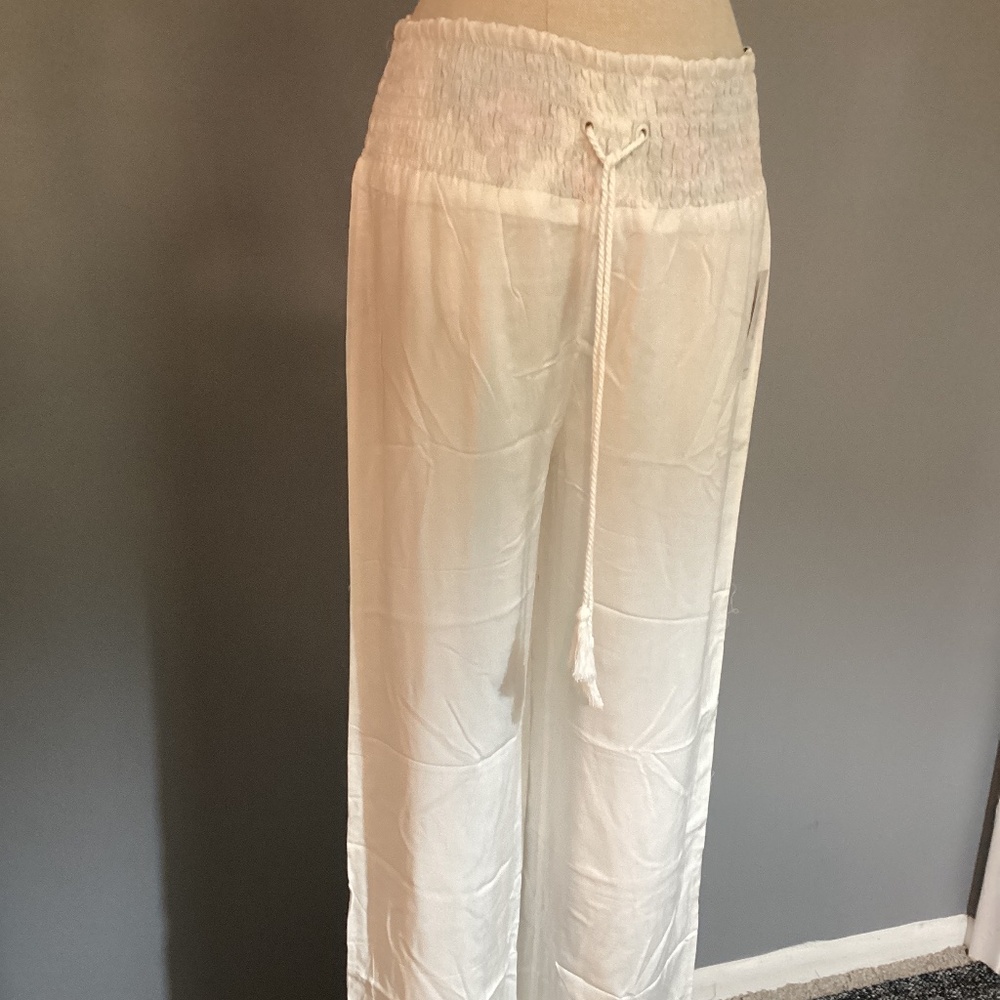 Vera Bradley Claudine Palazzo White Pants